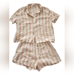 Striped Pink Sleepwear Set